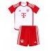 Bayern Munich Leon Goretzka #8 Hemmaställ Barn 2023-24 Kortärmad (+ Korta byxor)